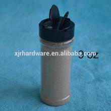 Plastic pepper and salt bottle