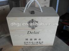 High Grade Champagne 6 Bottle Wooden Wine Box
