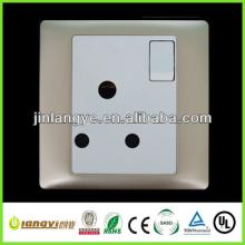 Champagne color uk sockets and  switch es (LYS1-1-15(HB))