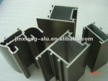6063 T5 Extruded champagne aluminum profile for Ghana