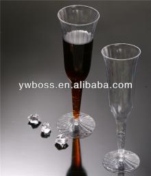 7oz ps siver coated plastic disposable champagne Goblet plastic champagne glass