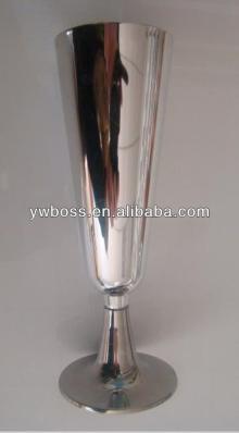 7oz ps siver coated disposable  plastic   champagne  glass