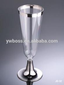 14g coated disposable plastic champagne glasses