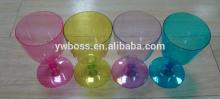Biodegradable coated disposable plastic champagne glasses