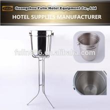 Hot selling barware stainless steel wine cooler, champagne bucket with rack, ice bucket with  stand  f