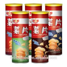 Canned private label potato chips
