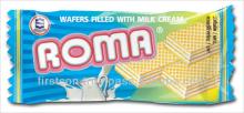 High Quality Roma Chocolate and Milk Wafer Biscuit