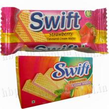 STRAWBERRY FLAVOURED CREAM WAFER BISCUIT