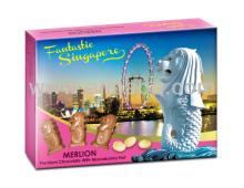 Fantastic Singapore Merlion Macadamia Nut Milk Chocolate