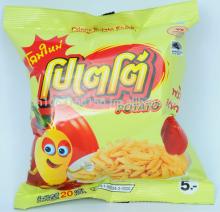 Crispy Potato Snack, paprika flavor 20g.