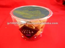 green tea Japanese candy snack food Karinto Hineridama soy