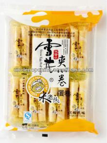 baked snacks 150g egg roll wafer with filling (yogurt flavor)