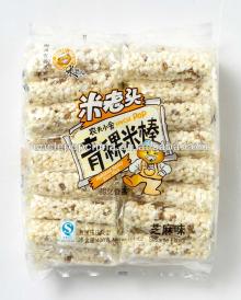 healthy halal snack 400g sesame flavor highland barley rice cracker