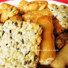 Japanese mix cracker sesame and  soy   sauce  and salt taste