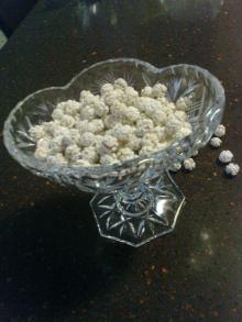 sugar coated roasted chickpeas