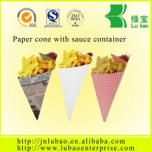 disposable oil resistant decorative paper cone for marshmallow spun suger cotton candies accept cymk