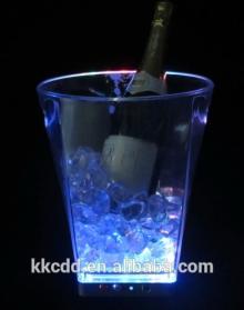 outdoor large Champagne LED plastic ice bucket with stand