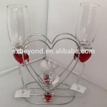 Valentine days shot glass and champagne glass set