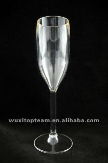 6oz reusable plastic champagne glass;Arylic;175ml