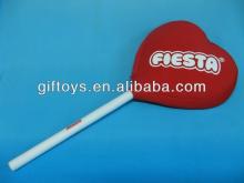 Big Heart Lollipop for Valentine/Plush toy in heart Lollypop shape