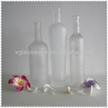 FROST GLASS ALCOHOL BOTTLE WITH CORK