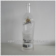 750ml vodka glass bottle with cork top