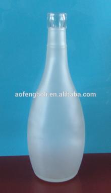 750ml frosted glass bottle