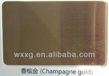 Champagne Gold stainless steel sheet finish