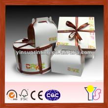 2014 New  Fancy  Custom food grade decorative paper cake box design with OEM logo