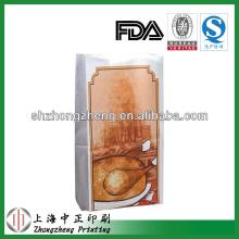  white   kraft   paper  bag food grade