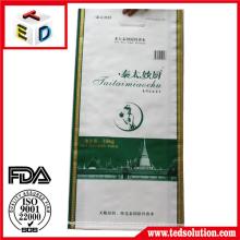Color printed pp woven rice bag