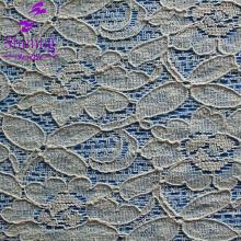 New Designs Of Cotton Nylon Champagne Lace  Fabric  For Garment