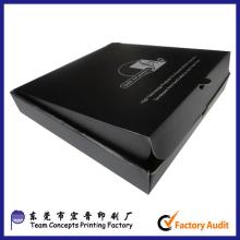 China manufacturer insulated slice black pizza box