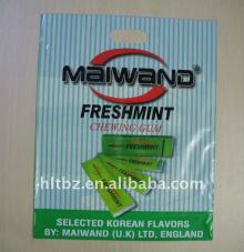 hot sale po/ldpe die cut bag,chewing gum packing bag