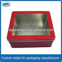 Tin box with window