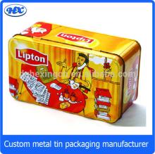  Custom  order rectangular metal tin tea box