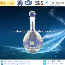 custom cork sealed glass beverage bottle
