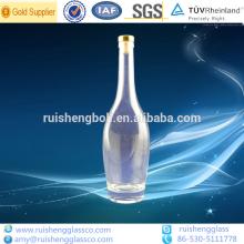 Customized high quality clear  vodka   glass   bottle s