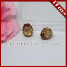 New design champagne checker cz gem  stone 
