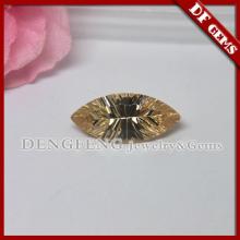 Synthetic Millennium Cut Marquise Champagne CZ Gem Stone