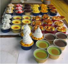 disposable foil jelly pudding cup