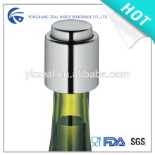 Zeal WS1007 metal stainless steel and silicone ABS plastic bottle champagne stopper embossed logo or