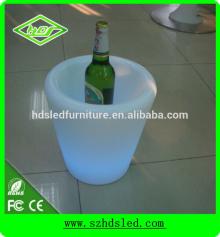 Glowing led champagne bucket light