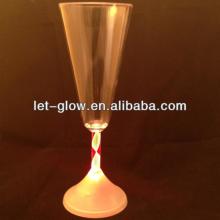 Light up Flashing 200ml Champagne Glass with multi-color led