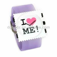multifunction bright silicone chewing gum watch