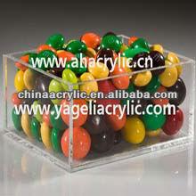 acrylic transparent chocolate  box  for  storage  candy,sweet,chocolate,etc