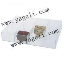 acrylic compartments storage box for storage necktie,candy,sweet,chocolate,coffee bean,jelly bean,et