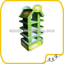 custom supermarket cardboard paper chewing gum display rack for chewing gum display stand with shelv