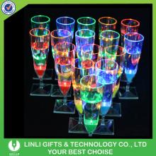 Plastic LED Champagne Flute Light Glass