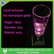 Liquid Activated LED Light Up Champagne Glasses